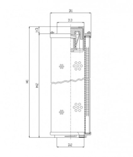 Filtrec RHR1700G05B/2 Szűrőbetét
