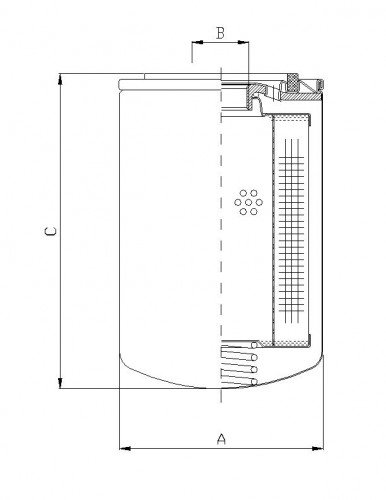 Filtrec A105T250 Hidraulikaszűrő