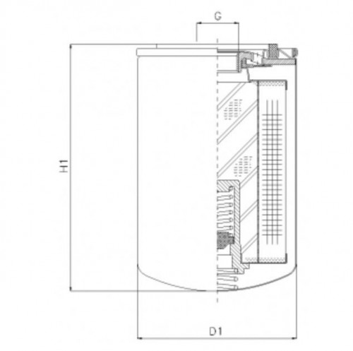 Filtrec A210T125BM Hidraulikaszűrő