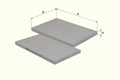 Fil filter HC7012 Pollenszűrő