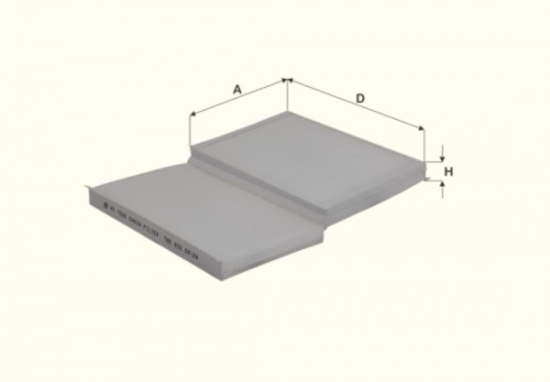 Fil filter HC7030 Pollenszűrő