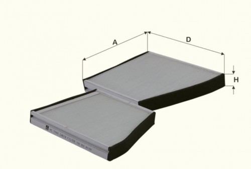 Fil filter HC7048 Pollenszűrő