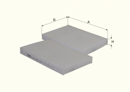 Fil filter HC7059 Pollenszűrő