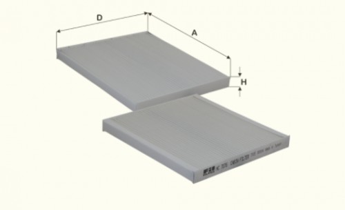 Fil filter HC7076 Pollenszűrő