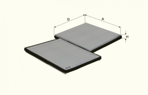 Fil filter HC7078 Pollenszűrő