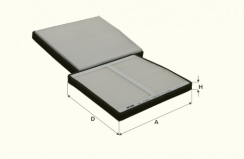 Fil filter HC7080 Pollenszűrő