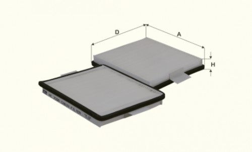 Fil filter HC7096 Pollenszűrő