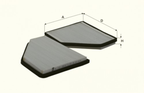 Fil filter HC7101 Pollenszűrő