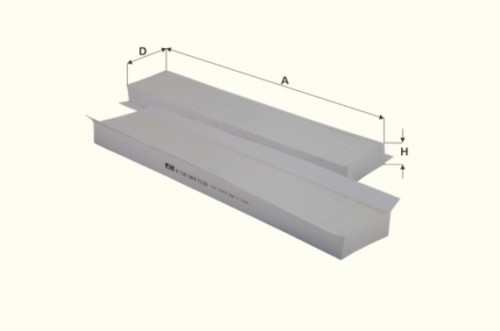 Fil filter HC7109 Pollenszűrő