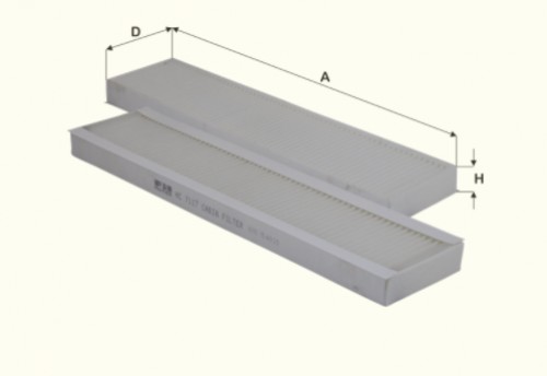 Fil filter HC7117 Pollenszűrő