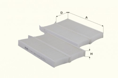 Fil filter HC7139-2 Pollenszűrő