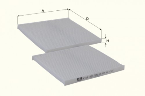 Fil filter HC7148 Pollenszűrő