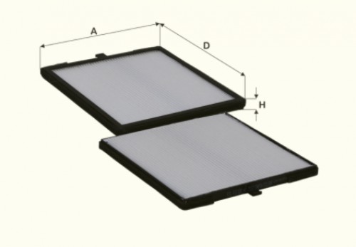 Fil filter HC7150 Pollenszűrő