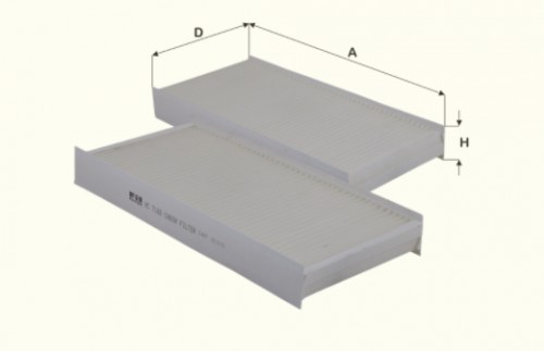 Fil filter HC7166 Pollenszűrő