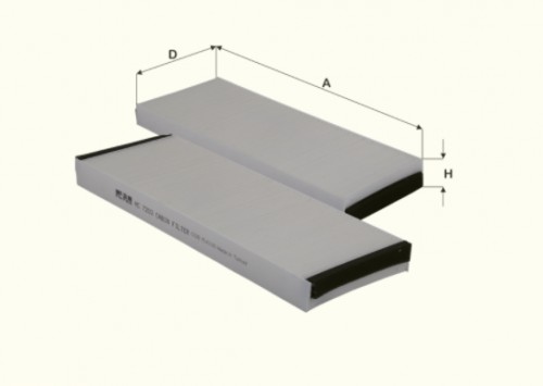Fil filter HC7203 Pollenszűrő