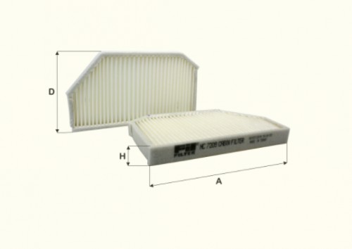 Fil filter HC7209 Pollenszűrő