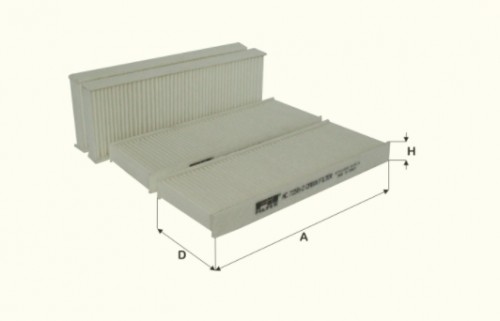 Fil filter HC7256-2 Pollenszűrő