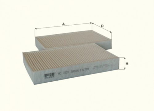 Fil filter HC7321 Pollenszűrő