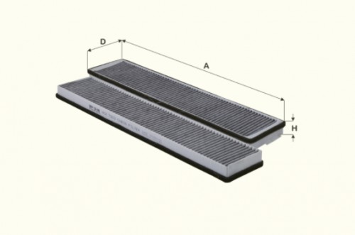 Fil filter HCK7003 Pollenszűrő