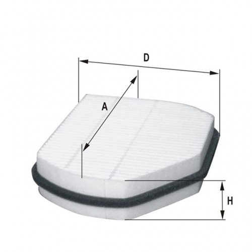 Fil filter HCK7037 Pollenszűrő