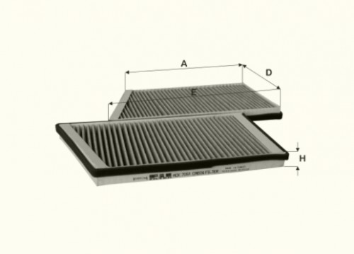 Fil filter HCK7051 Pollenszűrő