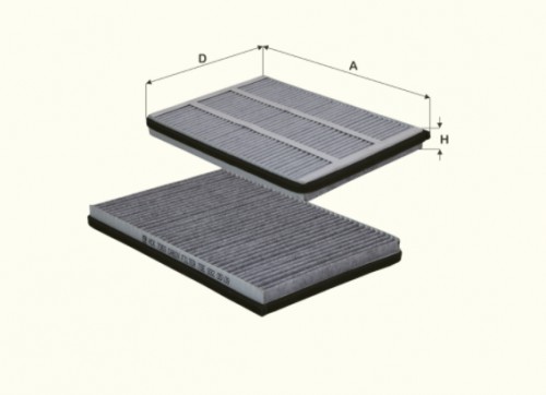 Fil filter HCK7063 Pollenszűrő