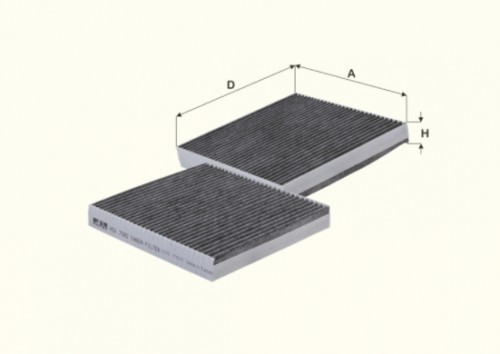 Fil filter HCK7082 Pollenszűrő