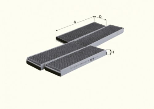 Fil filter HCK7204-2 Pollenszűrő