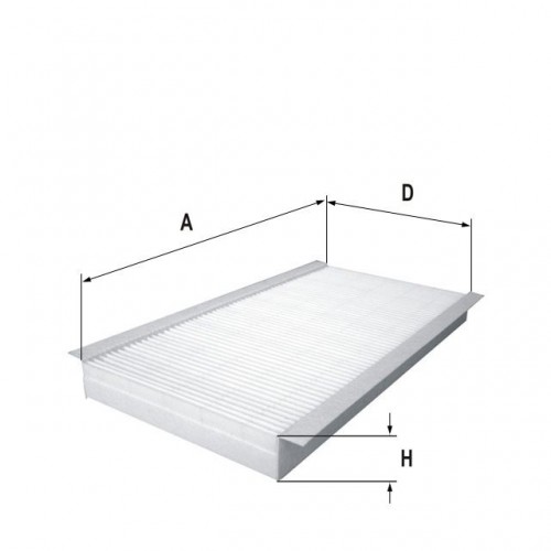 Fil filter HCK7246 Pollenszűrő
