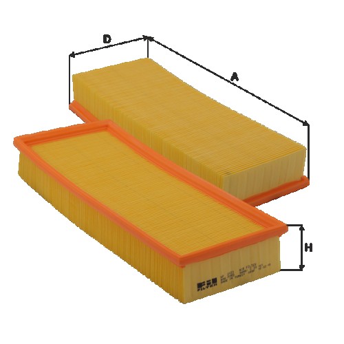 Fil filter HP2123 Levegőszűrőbetét
