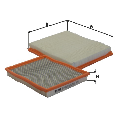 Fil filter HP2129 Levegőszűrőbetét