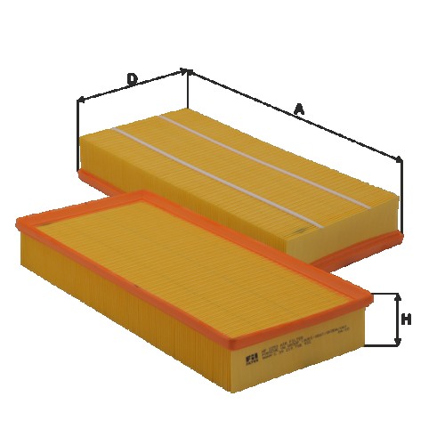 Fil filter HP2253 Levegőszűrőbetét