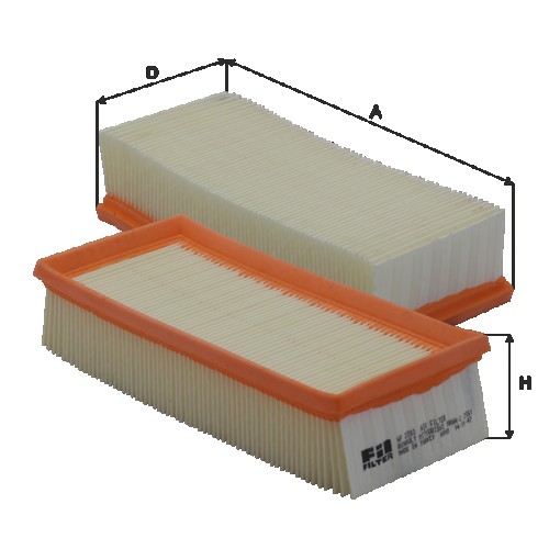 Fil filter HP2283 Levegőszűrőbetét