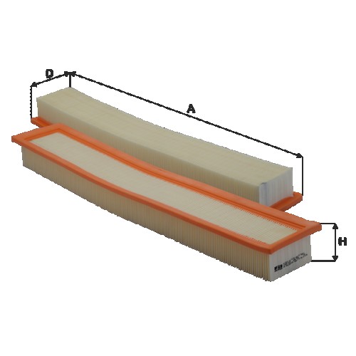 Fil filter HP2329 Levegőszűrőbetét