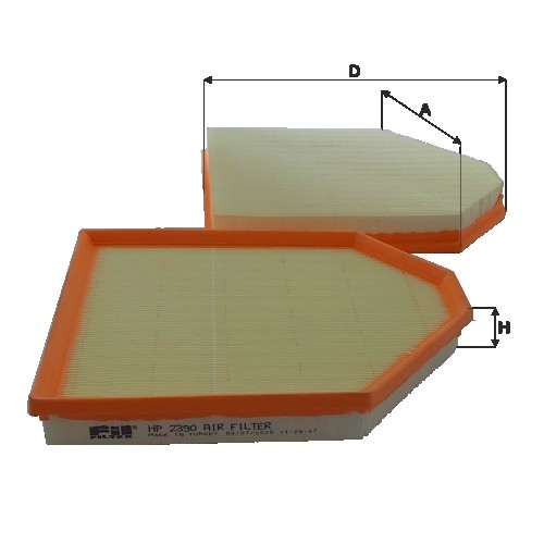 Fil filter HP2390 Levegőszűrőbetét