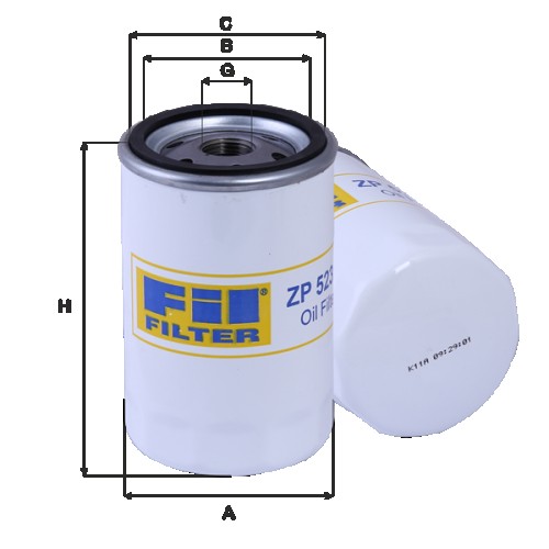 Fil filter ZP523A2 Olajszűrő