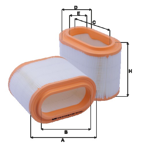 Fil filter HP2561 Levegőszűrőbetét