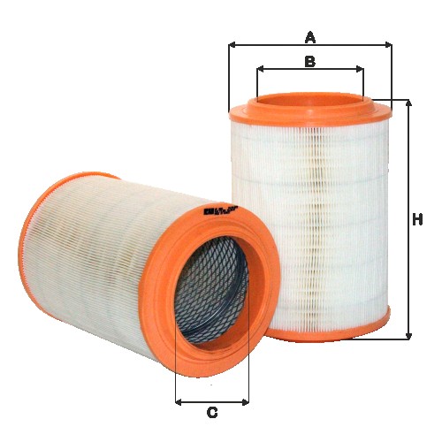 Fil filter HP2562 Levegőszűrőbetét