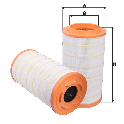 Fil filter HP2592 Levegőszűrőbetét