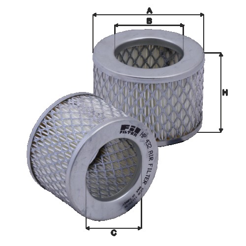 Fil filter HP432 Levegőszűrőbetét
