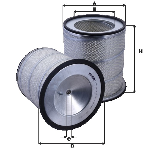 Fil filter HP443 Levegőszűrőbetét
