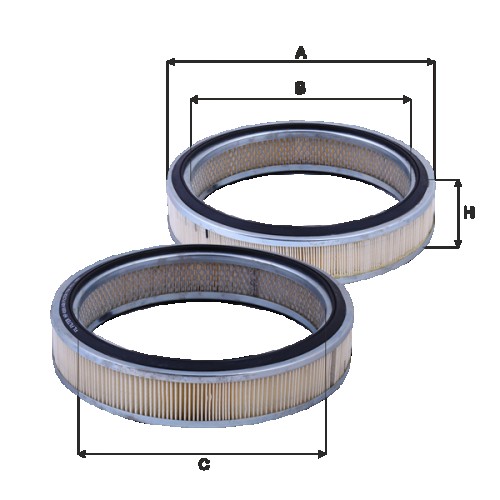 Fil filter HP4509 Levegőszűrőbetét