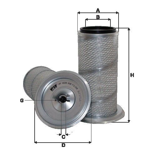 Fil filter HP4539 Levegőszűrőbetét