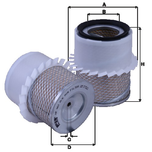 Fil filter HP461AK Levegőszűrőbetét