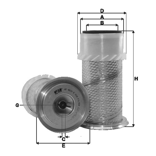 Fil filter HP4634K Levegőszűrőbetét