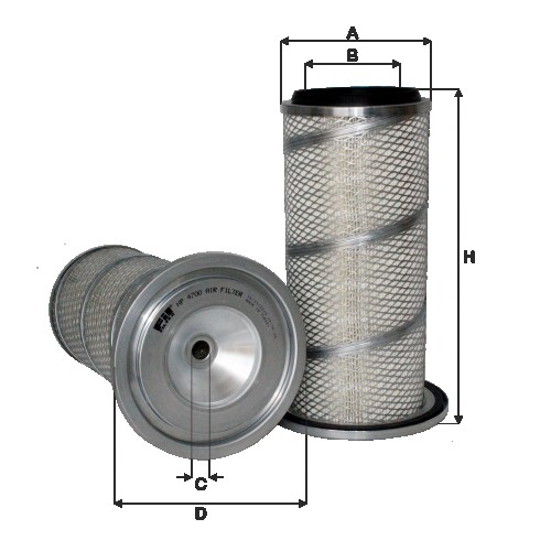 Fil filter HP4700 Levegőszűrőbetét