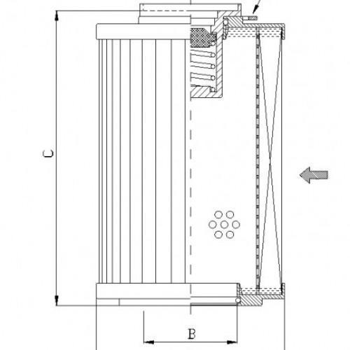 Filtrec R163G10B Hidraulikaszűrő