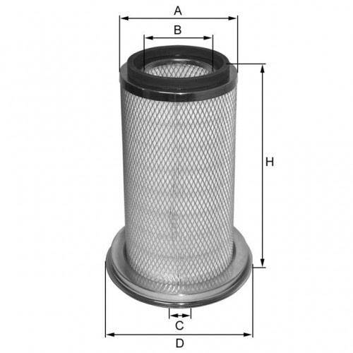 Fil filter HP4722 Levegőszűrőbetét