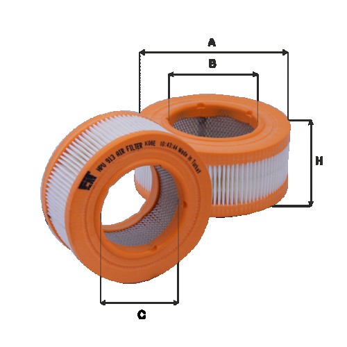 Fil filter HPU913 Levegőszűrőbetét
