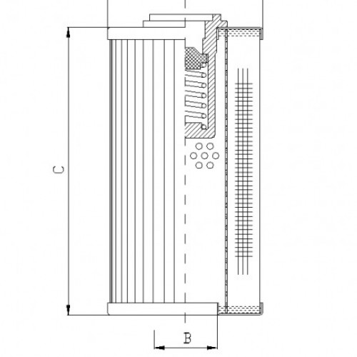 Filtrec RLR210D10B Hidraulikaszűrő